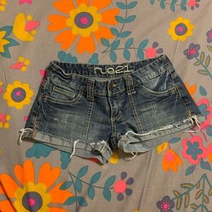 Denim shorts